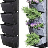Beplanting hangzak schutting/muur