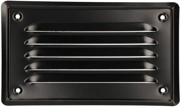 ventilatietrooster zwart, lengte: 16,5 cm – breedte: 10 cm